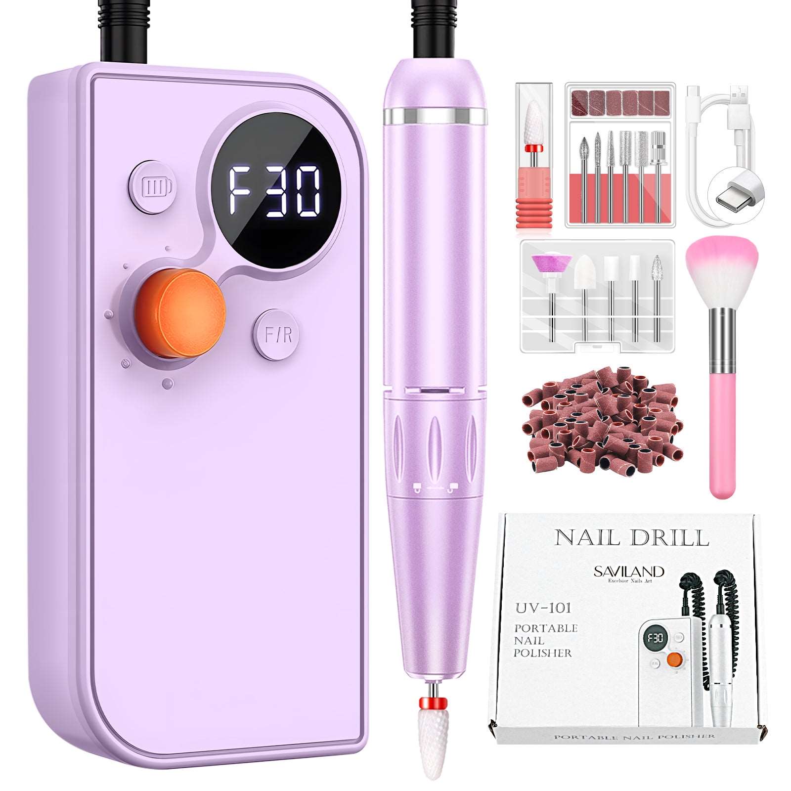 Amazon.com: MelodySusie Electric Nail Drill Machine 11 in 1 Kit, Portable Electric  Nail File Efile Set for Acrylic Gel Nails, Manicure Pedicure Tool with Nail  Drill Bits Sanding Bands Dust Brush, Gold :